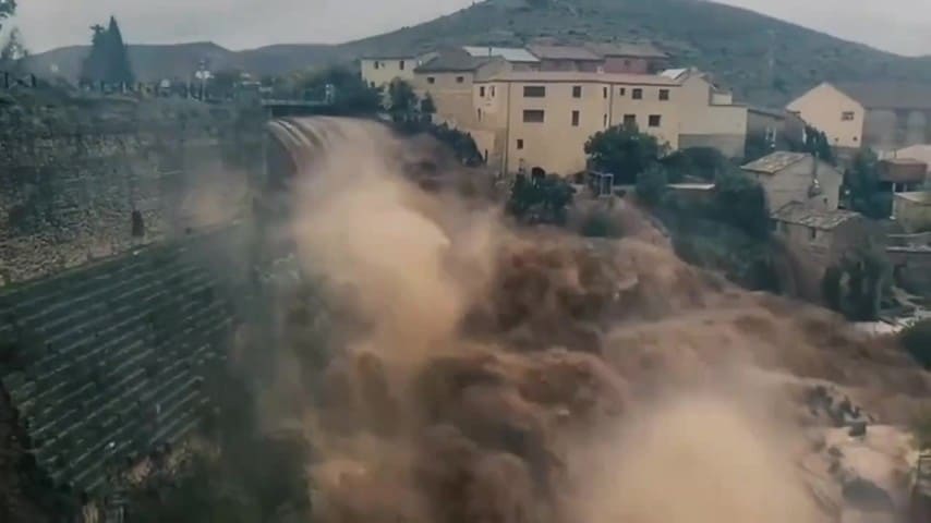 Une digue romaine de 2000 ans a sauvé un village espagnol de la tempête DANA : les images