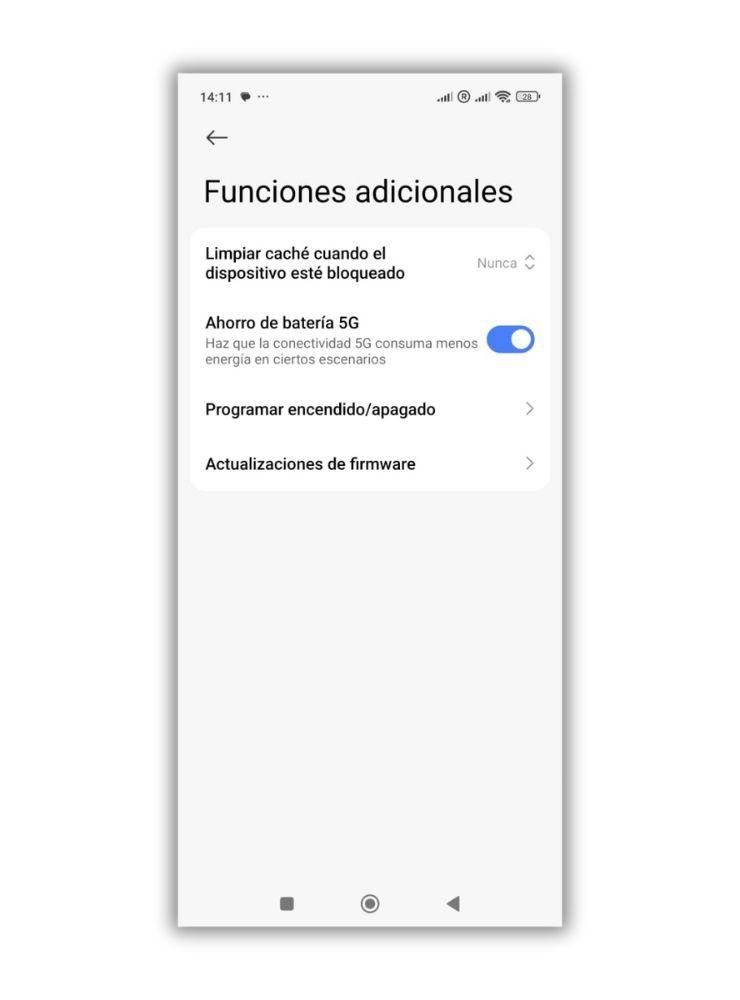 fonctions supplémentaires nettoyer cache xiaomi