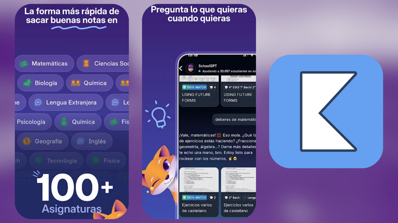Obtenir une bonne note à l'examen d'entrée à l'université est facile : découvrez des milliers de questions sous forme de jeu depuis votre mobile 3 Knowunity Apuntes e IA app