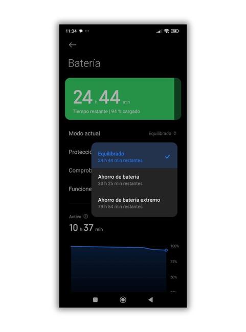Mode d'économie de batterie extrême HyperOS options batterie