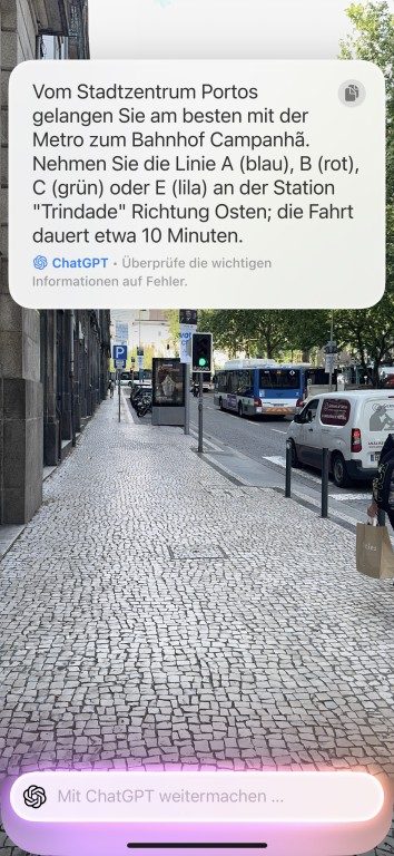 L'intelligence visuelle sur iPhone : à la fois brillante et légèrement superflue 12 ChatGPT montre le chemin