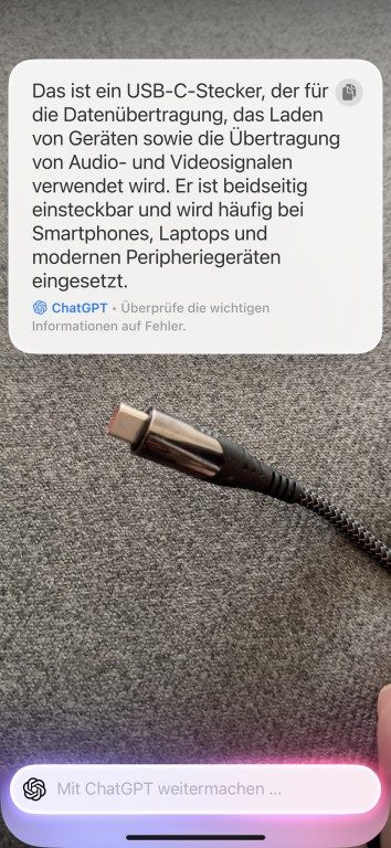 L'intelligence visuelle sur iPhone : à la fois brillante et légèrement superflue 14 ChatGPT reconnaît l'objet
