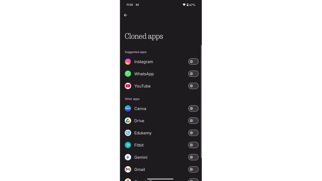CMF Phone 2 Pro cloned app support