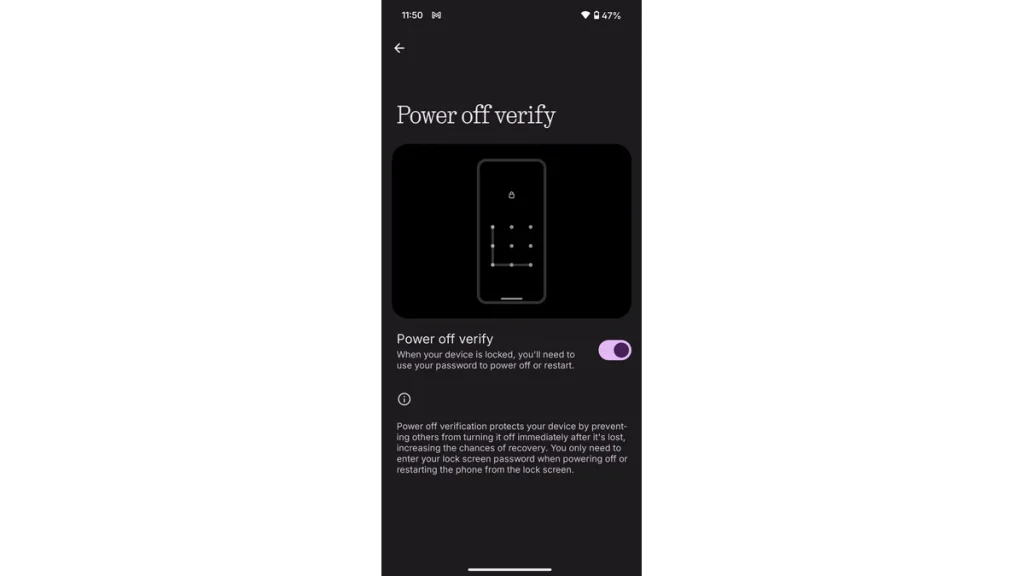 CMF Phone 2 Pro power off verify feature