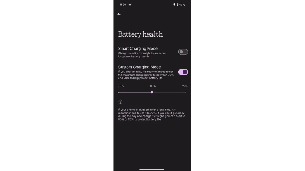 CMF Phone 2 Pro custom charging limit