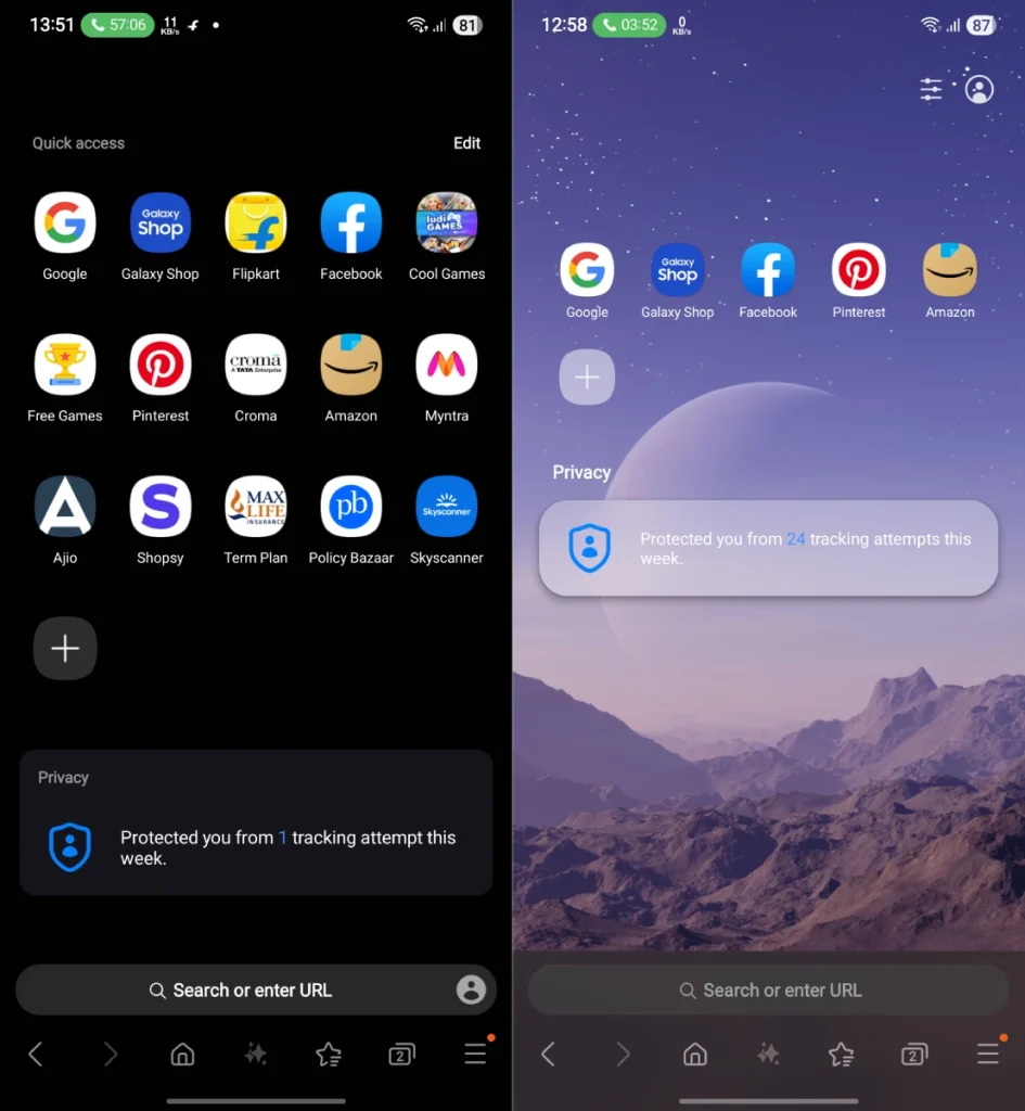 Comment obtenir dès maintenant l'interface repensée de Samsung Internet avec One UI 8 2 One UI 8 Samsung Internet Redesigned UI