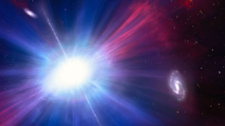 Découvrez dans l'espace des explosions stellaires mystérieuses : elles brillent 100 fois plus qu'une supernova ! 1 NASA | Représentation artistique de Luminous Fast Blue Optical Transient (LFBOT)
