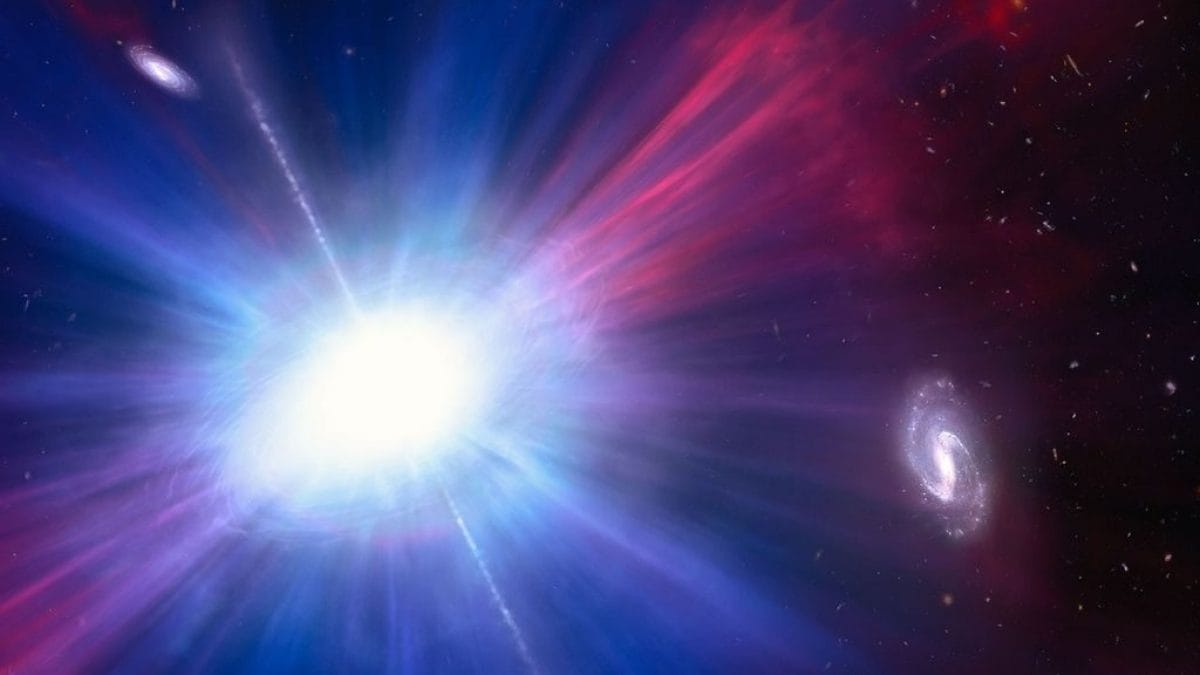 Découvrez dans l'espace des explosions stellaires mystérieuses : elles brillent 100 fois plus qu'une supernova ! 2 NASA | Représentation artistique de Luminous Fast Blue Optical Transient (LFBOT)