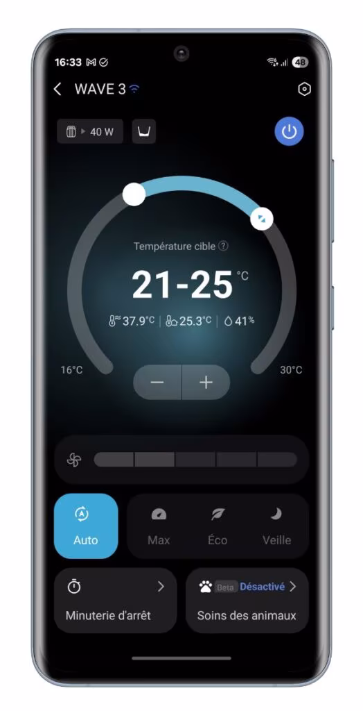 EcoFlow WAVE 3 en TEST: La nouvelle version du climatiseur portable pour nomade 38 Ecoflow Wave 3 Test Review Climatiseur Portable App Application Mobile Netcost (18) Portrait