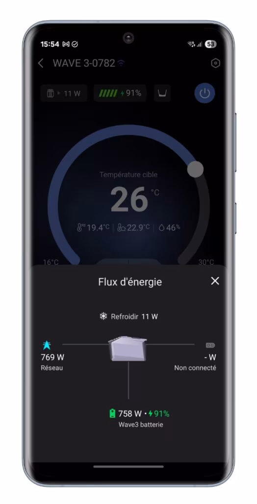 EcoFlow WAVE 3 en TEST: La nouvelle version du climatiseur portable pour nomade 42 Ecoflow Wave 3 Test Review Climatiseur Portable App Application Mobile Netcost (2) Portrait