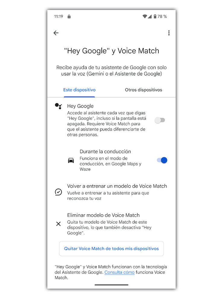 Google nous écoute : il suffit d'éteindre ce paramètre pour qu'il cesse de le faire 2 hey google conduire