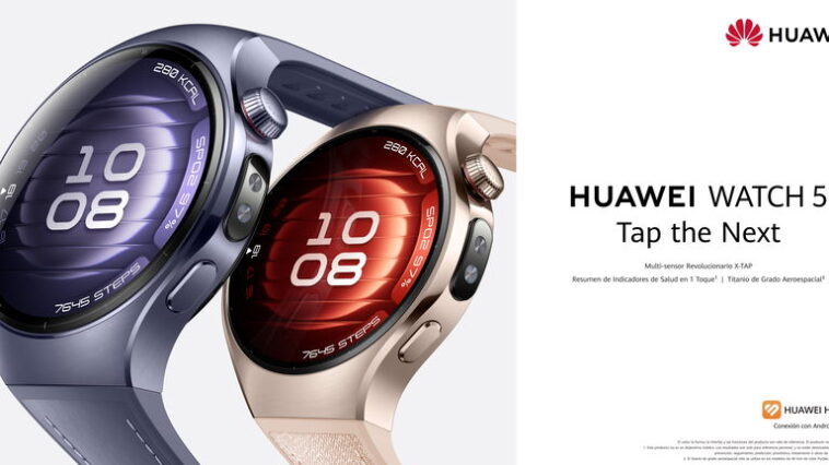 HUAWEI dévoile le WATCH 5 : le premier smartwatch qui mesure votre santé par la touche du doigt 1 HUAWEI lance le WATCH 5 : le premier smartwatch qui mesure la santé depuis la pulpe du doigt