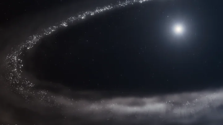 Inédit : James Webb découvre de l'eau glacée dans un autre système stellaire 2 Illustration de glace d'eau détectée par le Télescope James Webb de la NASA