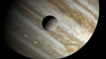 Jupiter était bien plus gigantesque dans son enfance : la révélation des scientifiques 9 Jupiter et la lune Europa. Crédit : NASA / JPL-Caltech