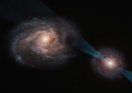 La guerre entre les galaxies étonne les scientifiques : "Jamais vu quelque chose de pareil" 45 Illustration de la guerre entre galeries qui fait rage dans l'espace profond / Crédit : ESO