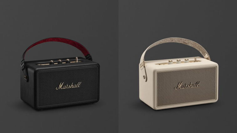 Marshall Kilburn III : Enceinte portable avec 50 heures de batterie et son 360° pour l'été 1 Marshall Kilburn III: 50 heures de batterie et son 360° pour profiter de l'été
