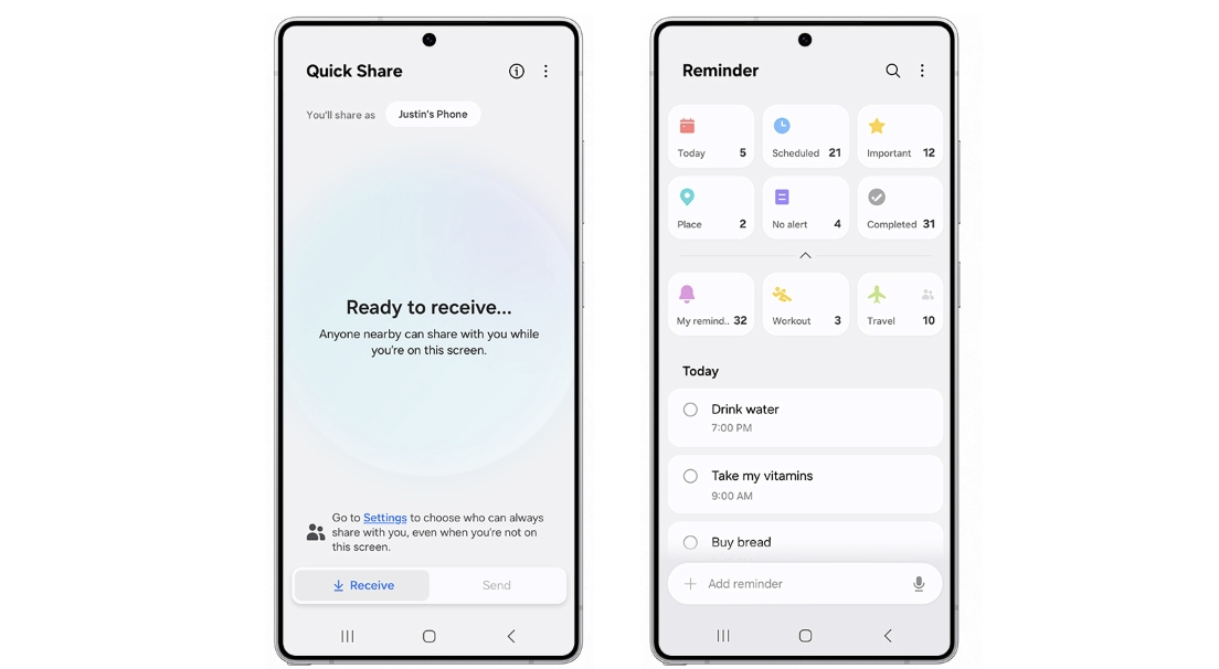 Mettez à jour One UI 8 sur votre Samsung avant tout le monde 3 menu partager one ui 8