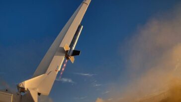 Pour la première fois, le légendaire moteur à fusée à détonation rotative testé : découvrez la vidéo du lancement 3 Le lancement pionnier du missile avec moteur RDRE. Crédit : Venus Aerospace