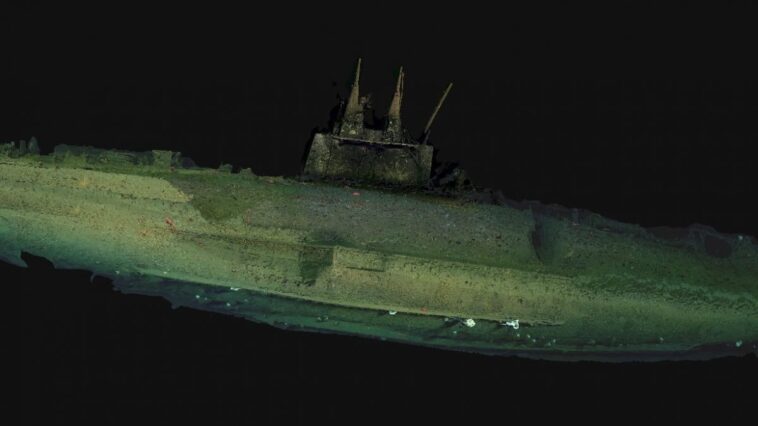 Un sous-marin disparu depuis plus de 100 ans retrouvé au large de la Californie : il est quasiment intact 1 Le sous-marin USS F-1. Crédit : Zoe Daheron / Woods Hole Oceanographic Institution