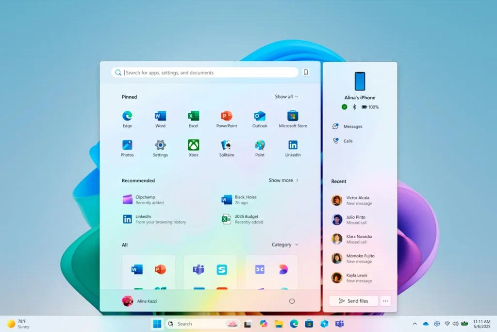 Windows 11 : Microsoft a totalement repensé le menu Démarrer 3 Windows 11 Menu Iniciar Microsoft