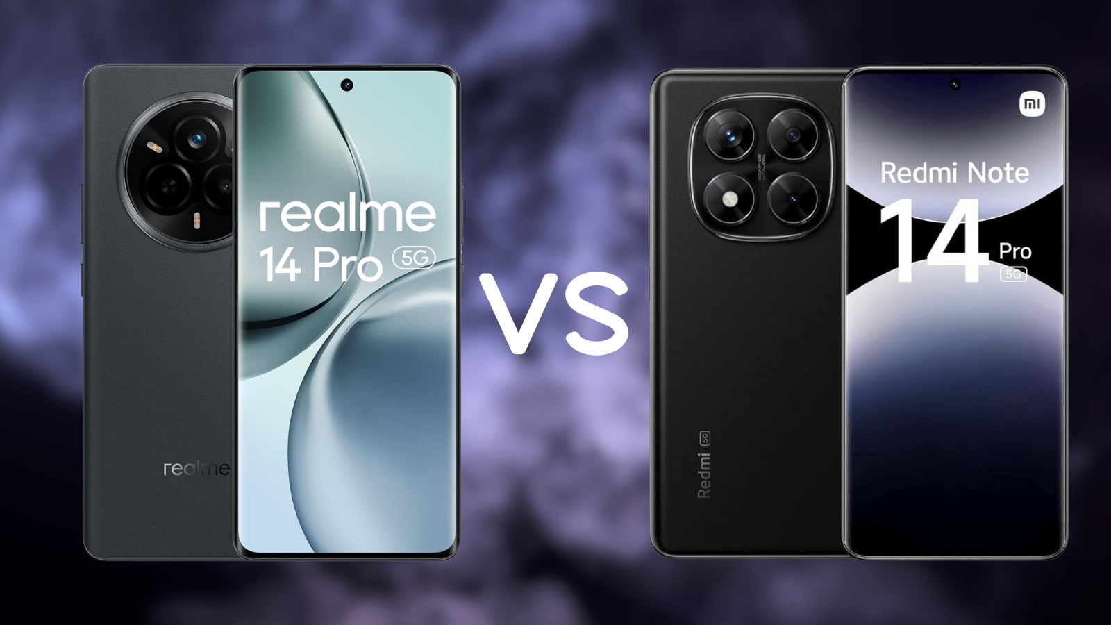 realme 14 Pro vs Xiaomi Redmi Note 14 Pro : comparaison des performances photo et de l'autonomie