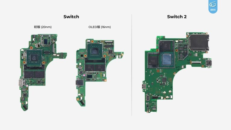 Switch 2 contre Switch (OLED) : Est-ce que la mise à niveau en vaut la peine ? 3 Comparaison des circuits de Switch, Switch OLED et Switch 2