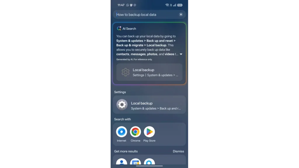OnePlus 13s global search