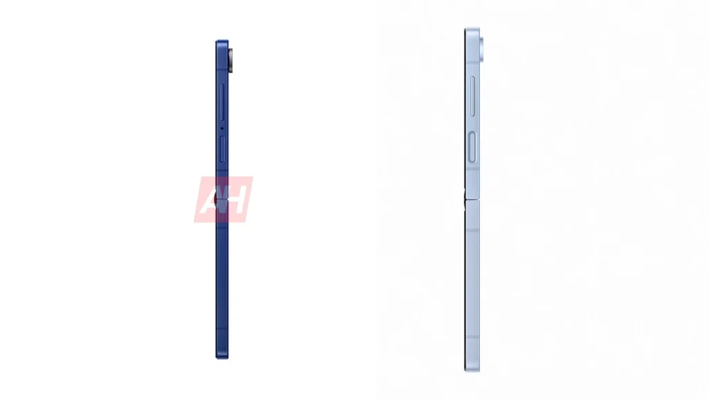 Comparaison latérale du Galaxy Z Flip 7
