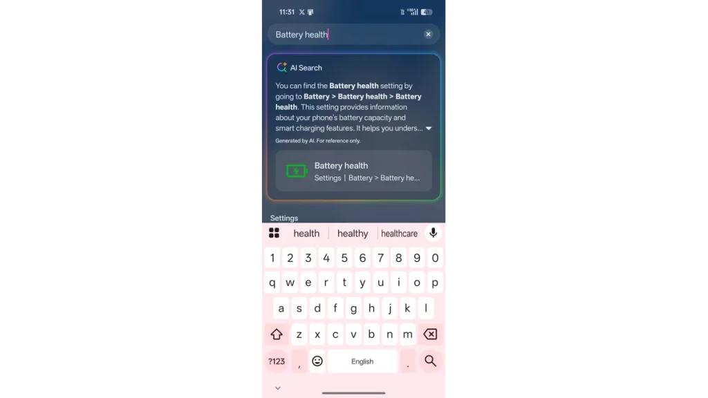 AI Search integration by OnePlus