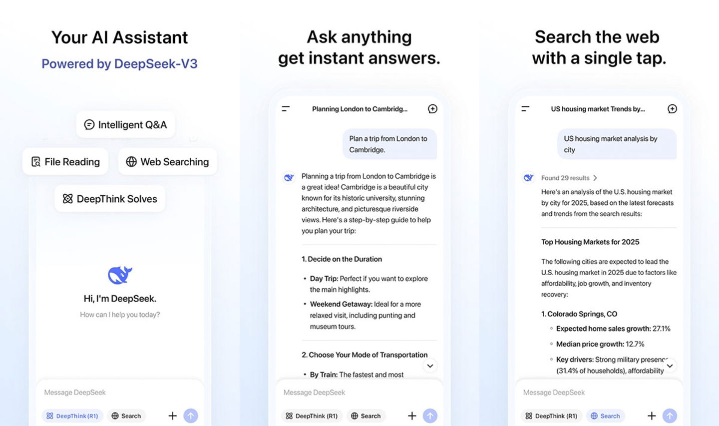 Les 10 meilleures applis d'intelligence artificielle sur Android à découvrir absolument 6 DeepSeek Android
