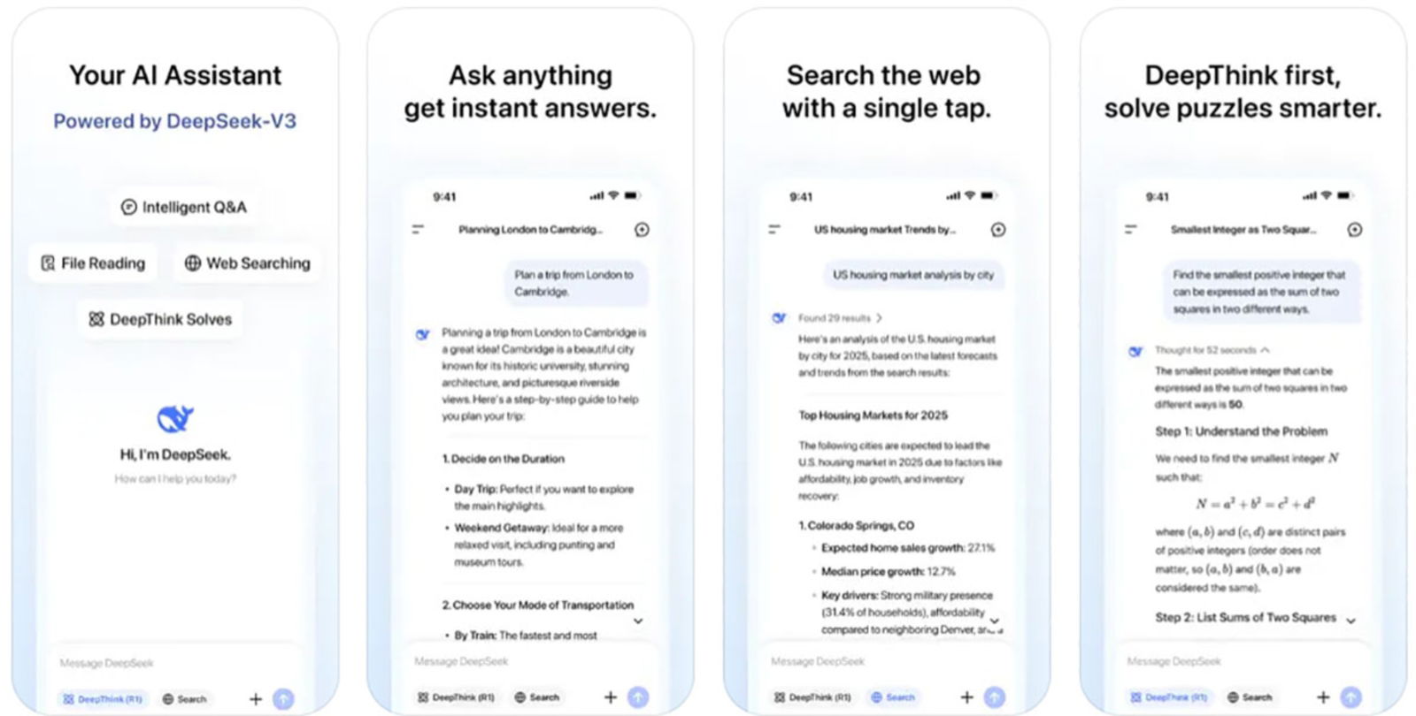 DeepSeek pour iPhone