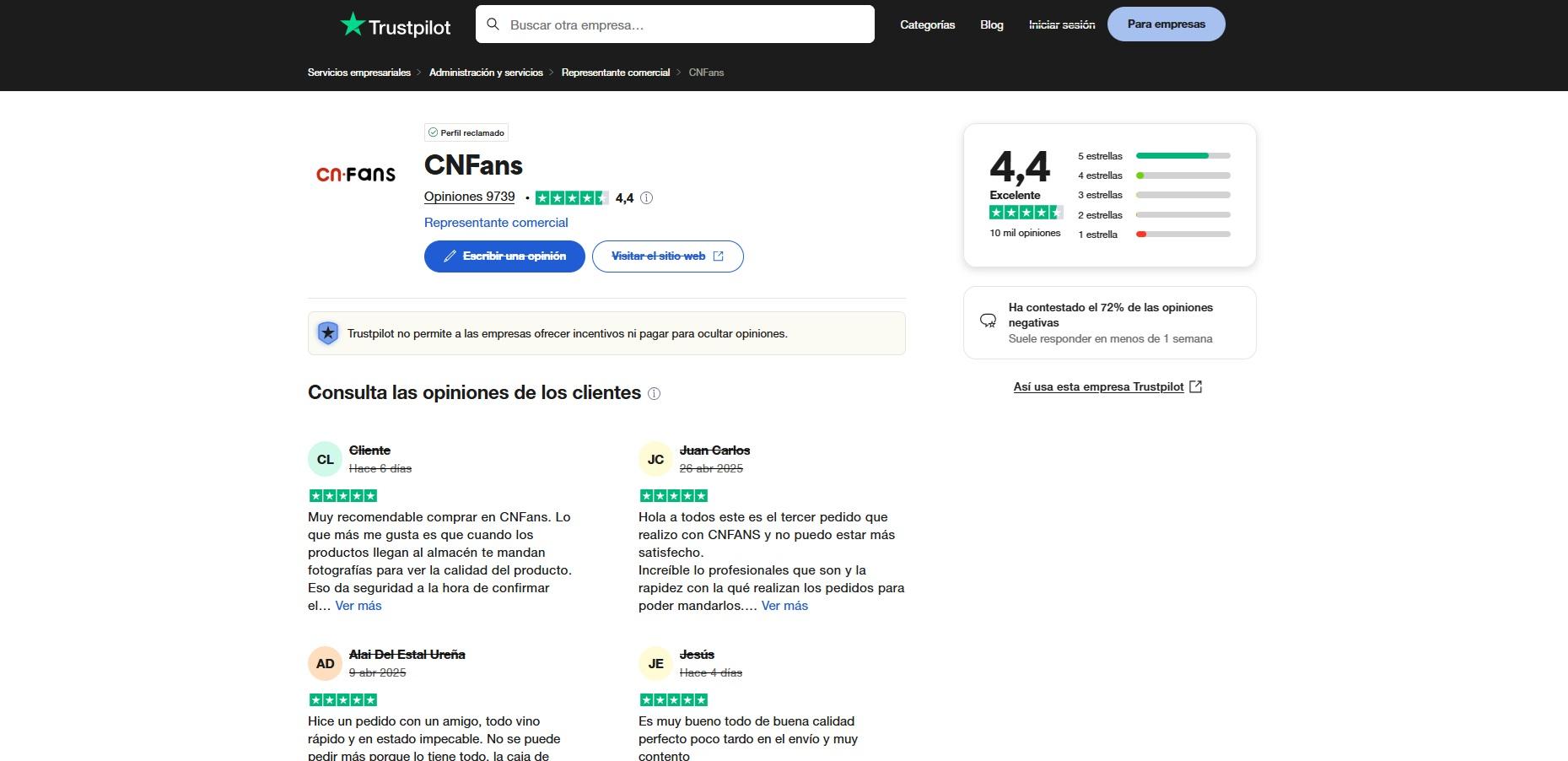 CNFans : la nouvelle alternative sécurisée à PandaBuy 4 avis Trustpilot CNFans