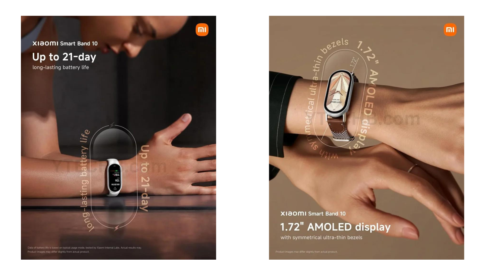 Caractéristiques de la Xiaomi Smart Band 10 : de belles nouveautés 2 imágenes oficiales xiaomi smart band 10