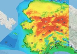 Les températures (en degrés Fahrenheit) prévues en Alaska / Crédit : NOAA