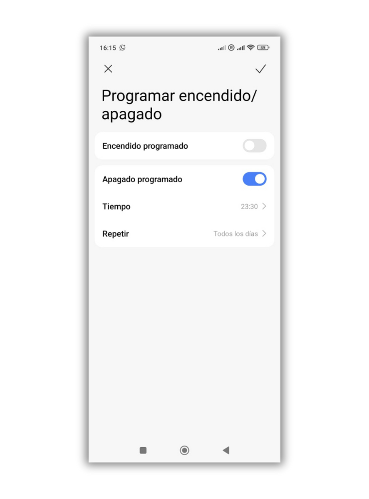 Comment éteindre un mobile Xiaomi lorsque les boutons ne fonctionnent pas 3 programmer l'allumage et l'extinction xiaomi