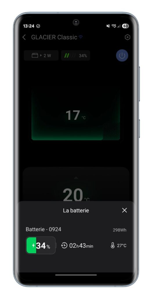 Ecoflow Glacier Classic Test Review Glaciere Portable App Application Mobile Netcost (10)
