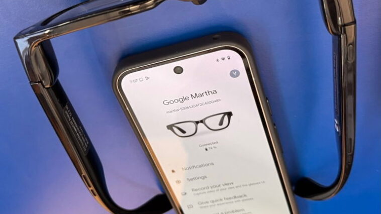 Google Martha : le prototype de lunettes Android XR se dévoile enfin ! 1 Google Martha : le prototype de lunettes avec Android XR dévoilé