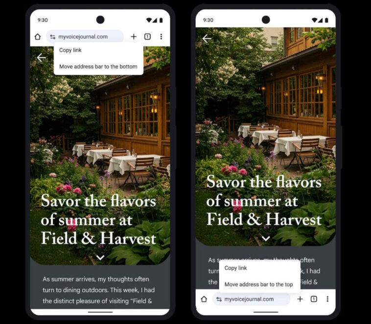 Google apporte une transformation au Chrome sur Android, et tout le monde va l'utiliser autrement 1 Google apporte une transformation au Chrome sur Android, et tout le monde va l'utiliser autrement