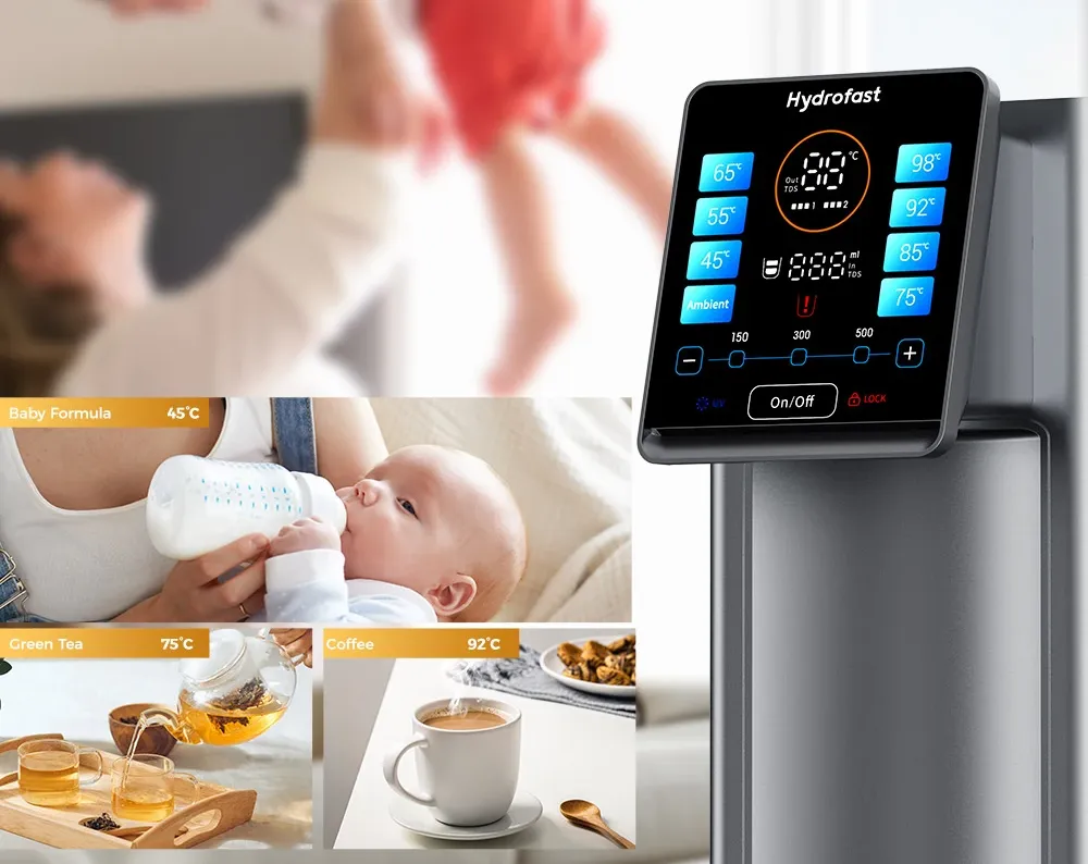 Hydrofast W100 : Enfin le purificateur d'eau qu'on attendait dans notre cuisine 2 Hydrofast W100 Temperature