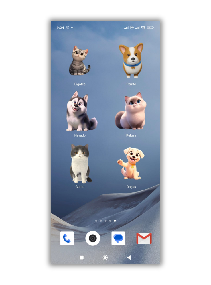 Installer des animaux de compagnie virtuels sur l'écran de votre mobile Xiaomi 2 mascotas virtuales xiaomi movimiento