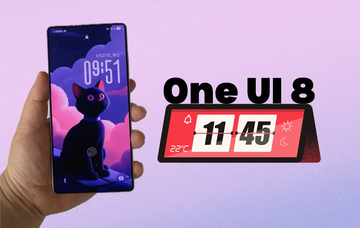 Nouvelle horloge adaptative à l'écran verrouillé avec One UI 8 : Découvrez-la en action