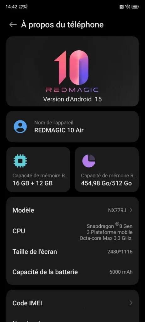 REDMAGIC 10 Air en TEST: Smartphone Gaming le plus fin au bon rapport qualité/prix 20 Redmagic 10 Air Nubia Gaming Phone Review Test Os Version Netcost