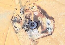 L'OVNI dans les images satellites de Google Maps / Crédit : Google