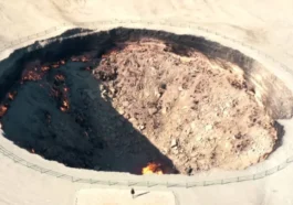 Un événement mystérieux à l'ère soviétique a ouvert la 'Porte vers l'Enfer'. Les flammes commencent à s'éteindre