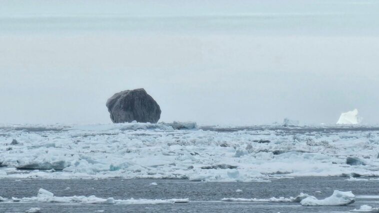 Un iceberg noir rarissime découvert au large des côtes canadiennes : comment s'est-il formé 1 L'iceberg noir. Crédit : Hallur Antoniussen/Facebook