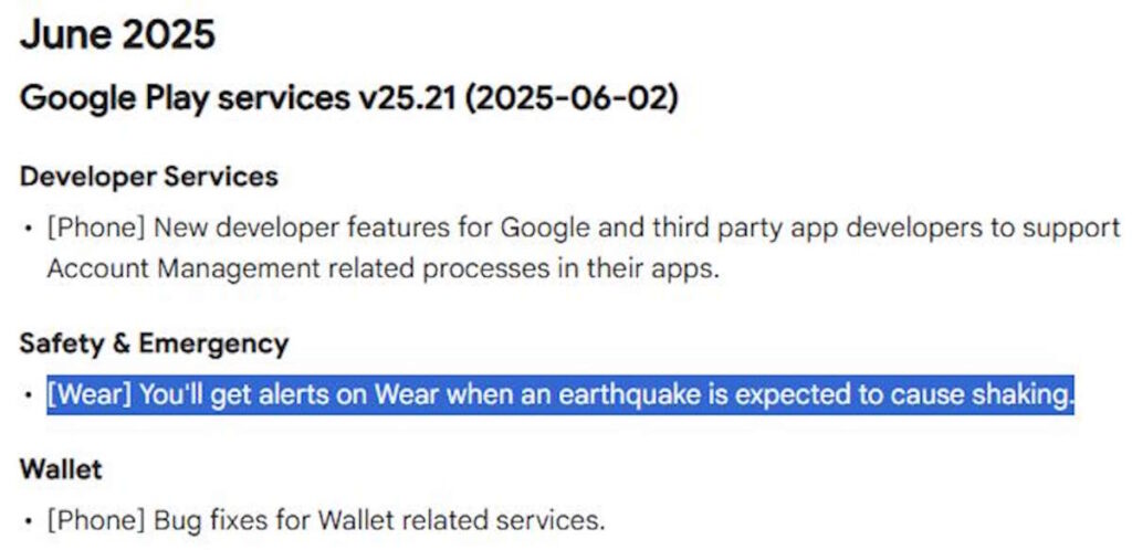 smartwatch Wear OS terramotos Google