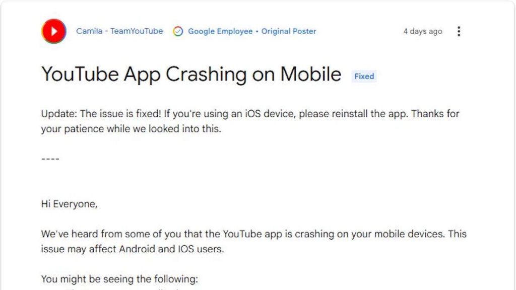 YouTube demande la réinstallation de son application sur iPhone ! Découvrez ce qui se passe 2 YouTube iPhone app