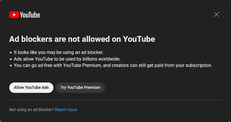 YouTube ferme les failles des bloqueurs de pub et renforce ses restrictions 2 YouTube ferme les failles des bloqueurs de pub et renforce