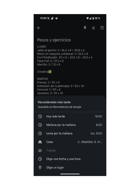 Utiliser les rappels par localisation dans Keep