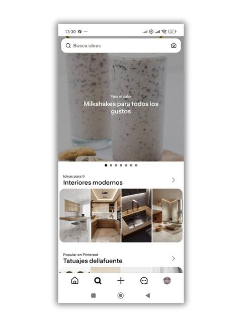app pinterest chercher des idées